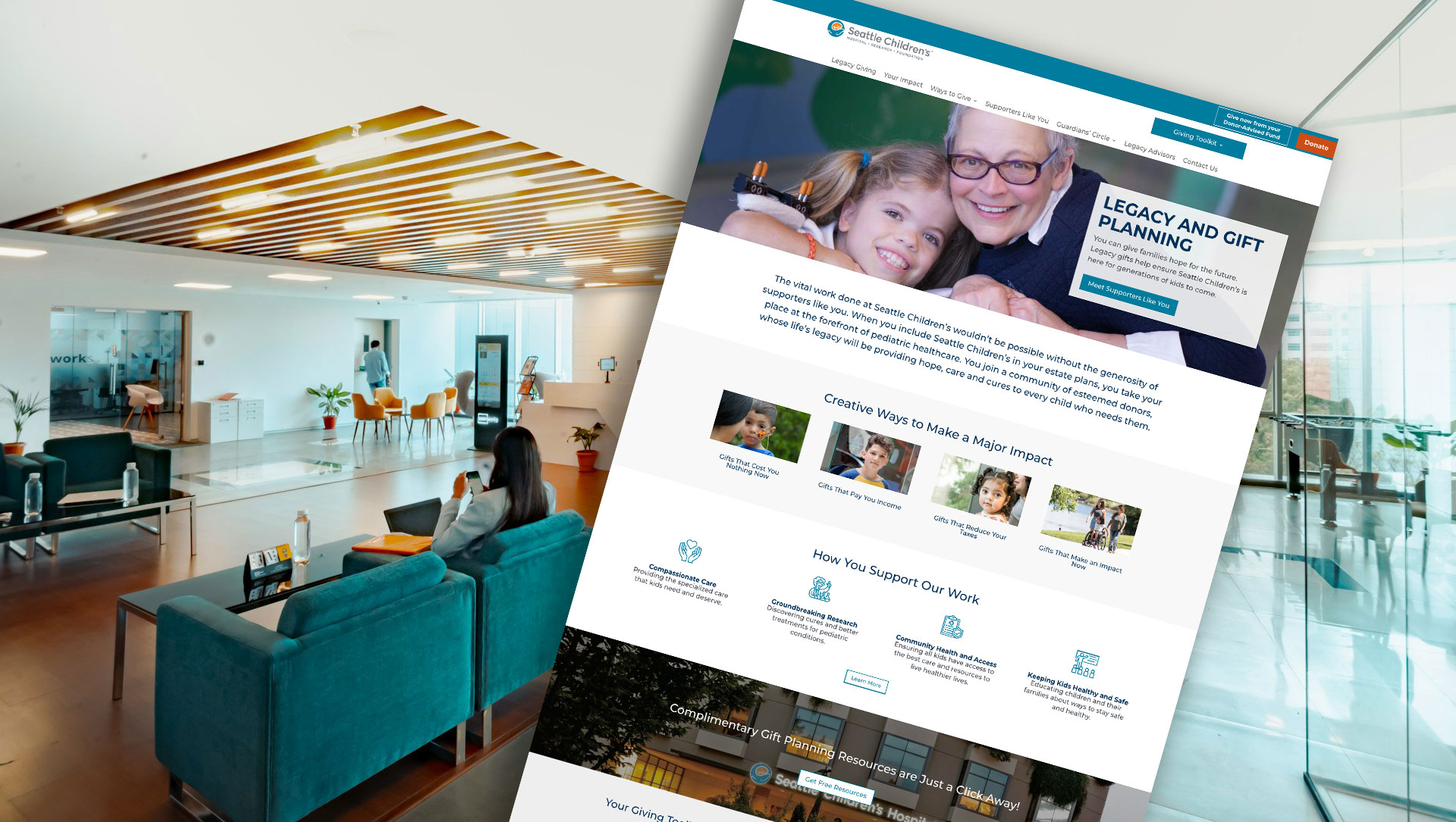 Seattle Children's Divi website showcase