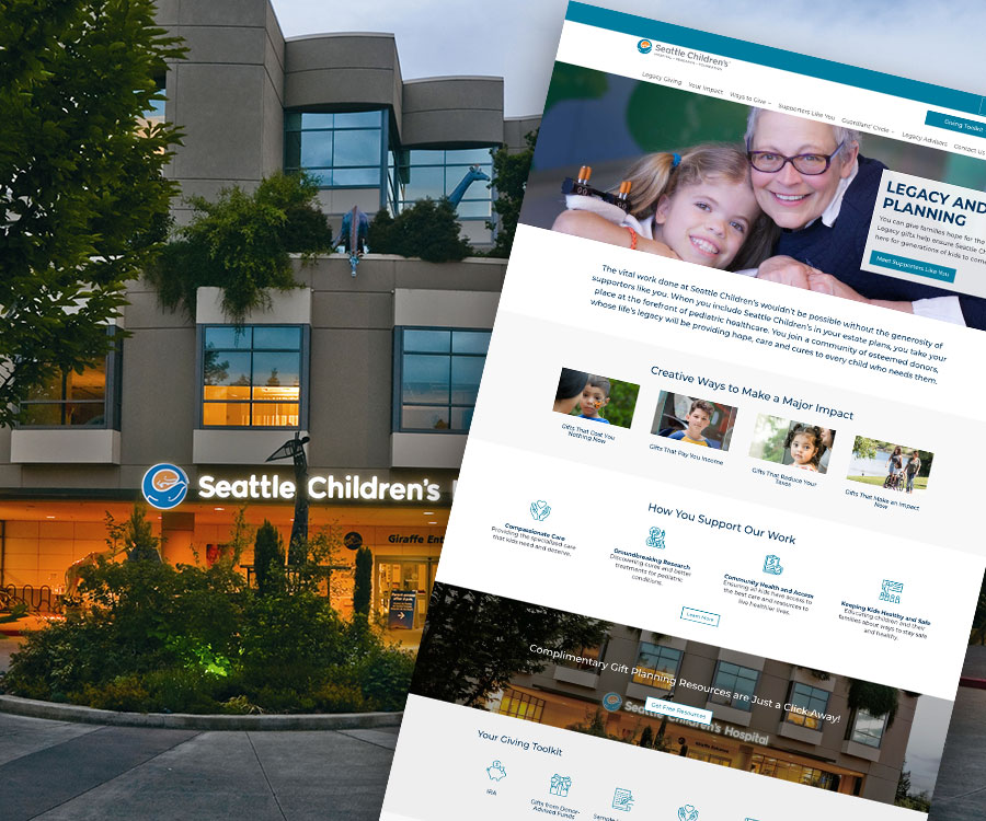 Seattle Children's custom Divi website
