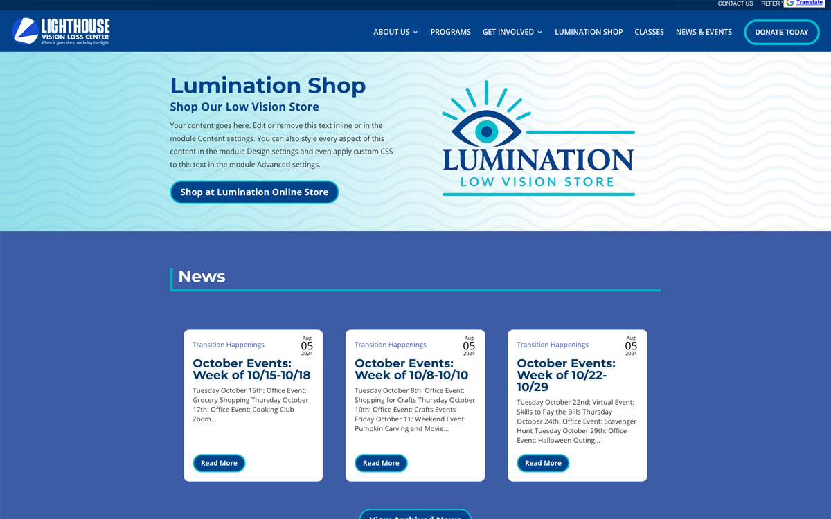 Lumination WooCommerce shopping flow and store experience